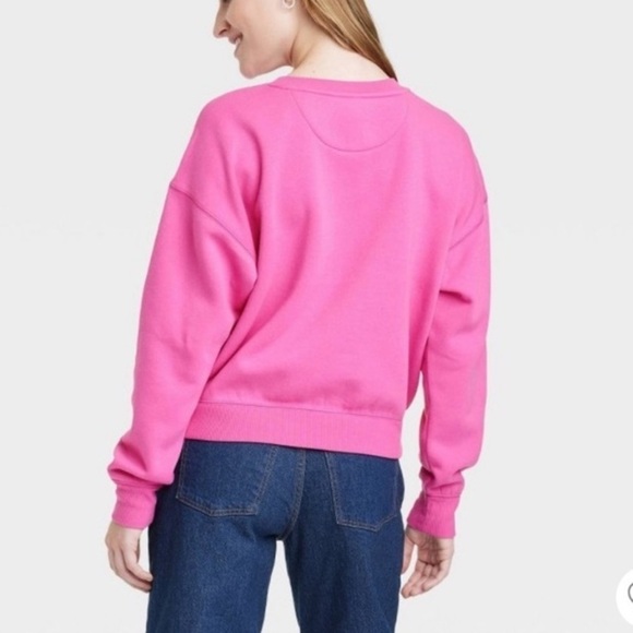 NWOT Universal Thread Pink Fleece Sweatshirt in size XL - Picture 2 of 10